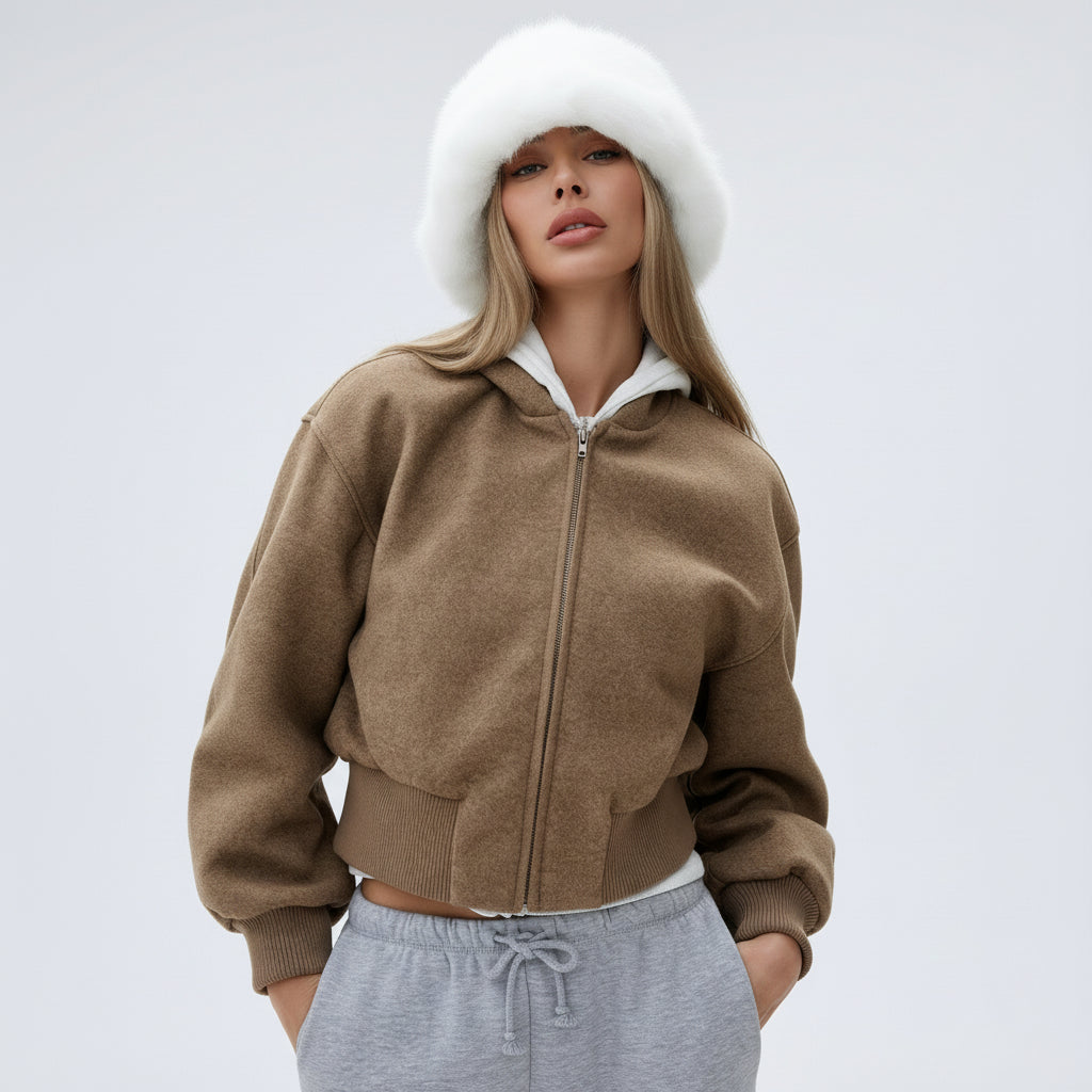 Cropped Wool Jacket Aria