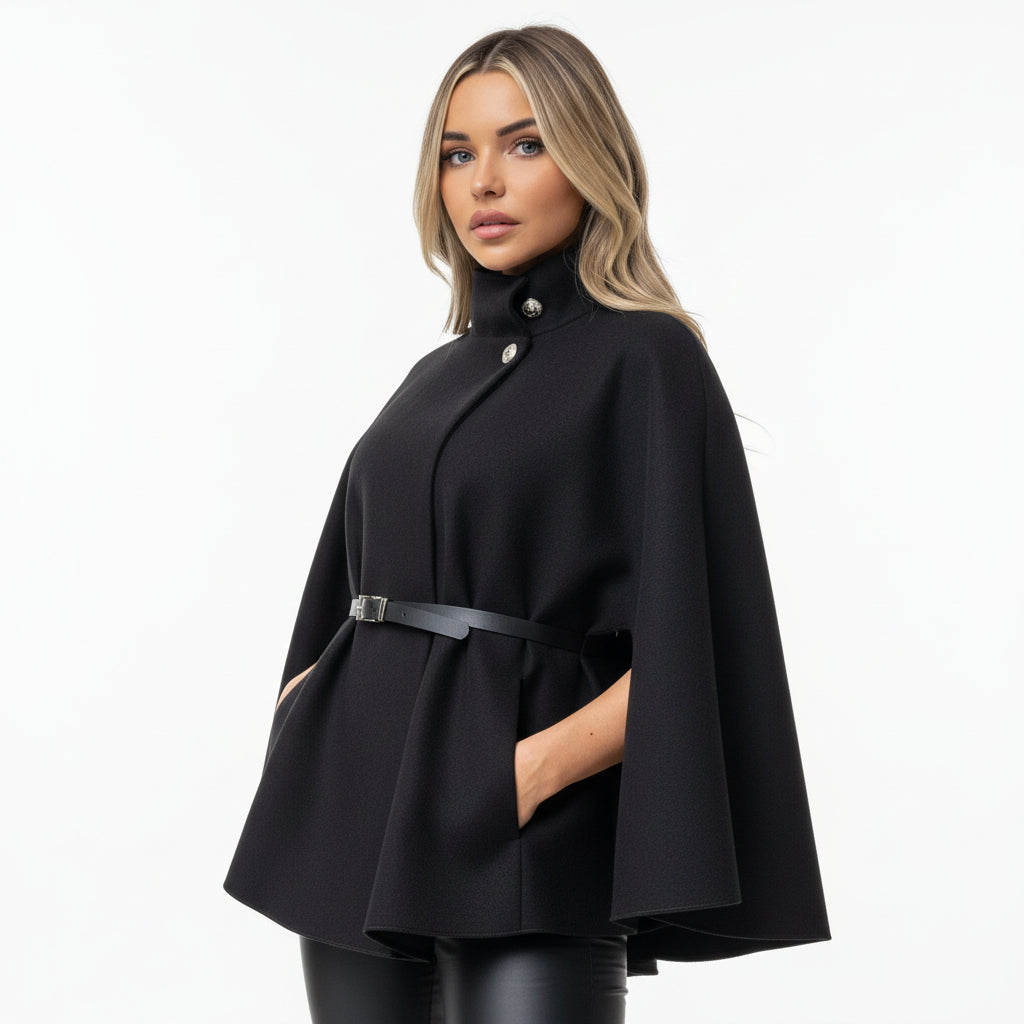 Camille - Waist Tie Poncho