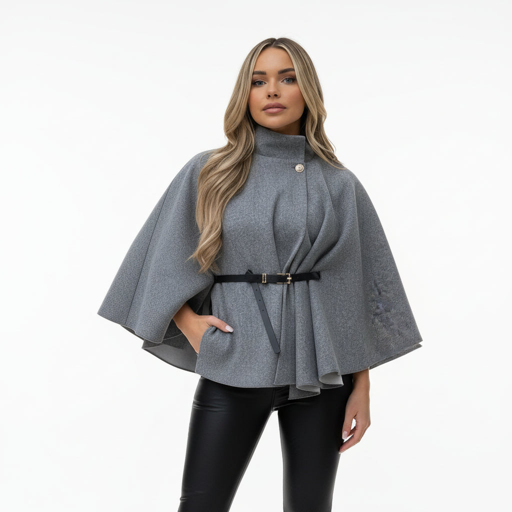 Camille - Waist Tie Poncho