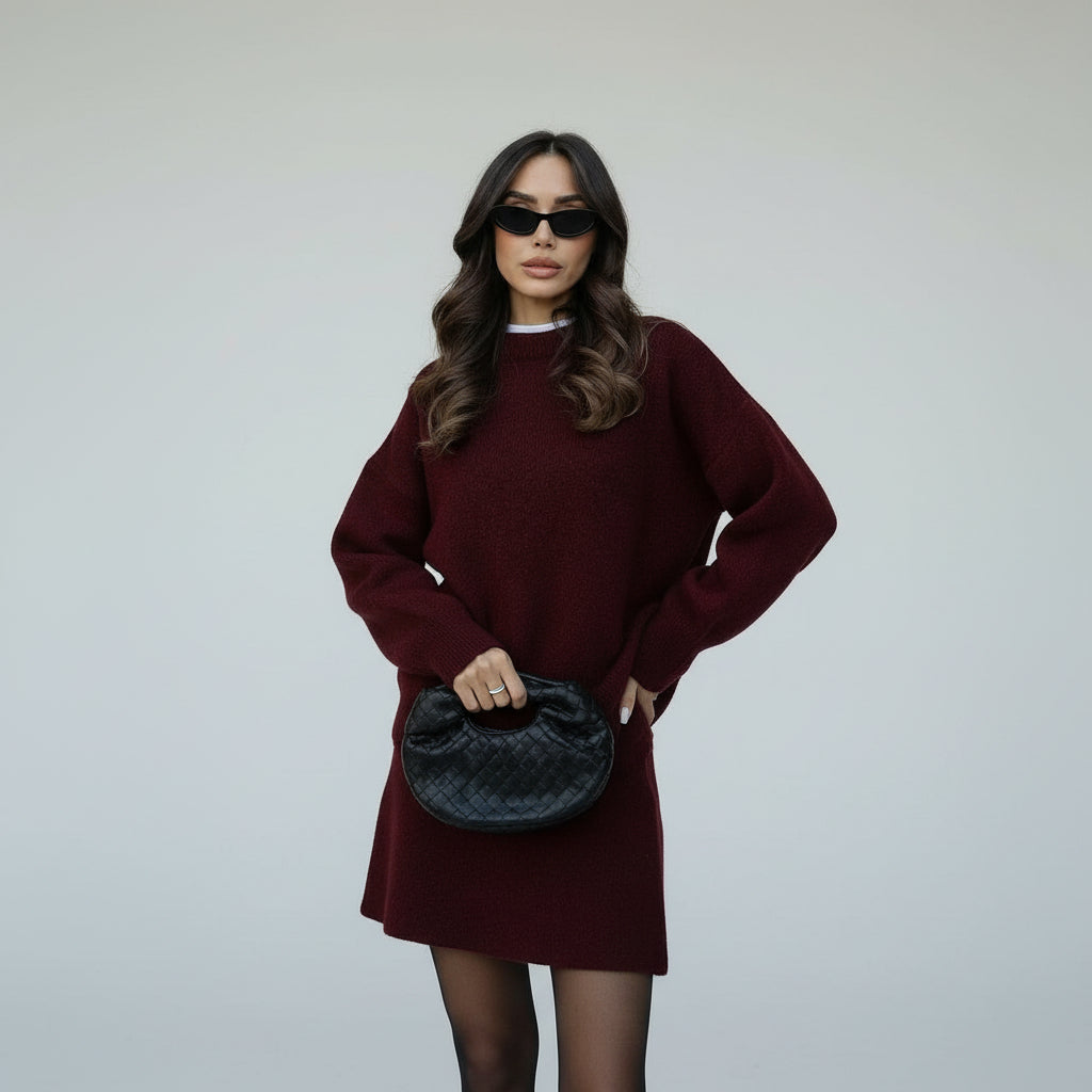 Nathalie - Completo autunnale in maglia calda