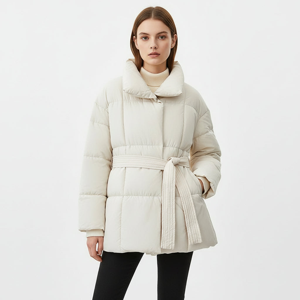 Asia - Belted Puffer Jacket