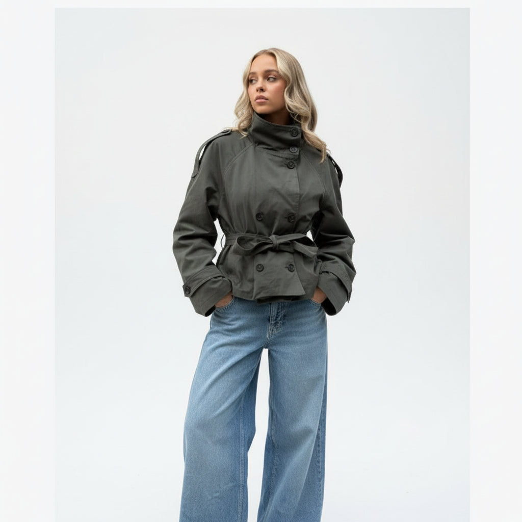 Julie - Trench Coat with Buttons