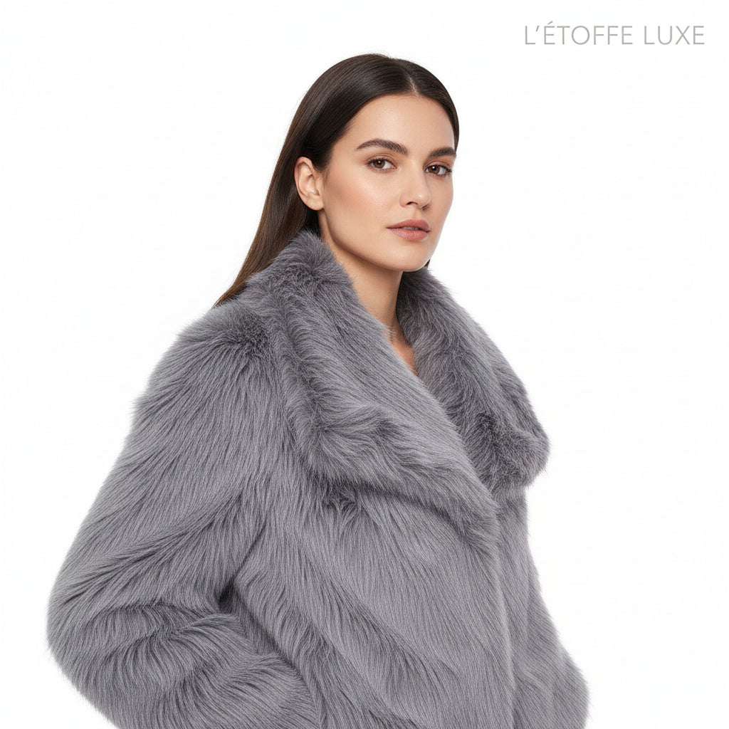 Ebba – Elegant Vegan Fur Jacket