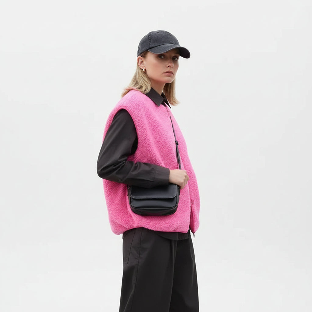 Ovelia | Trendy Wool Gilet for Women with Buttons