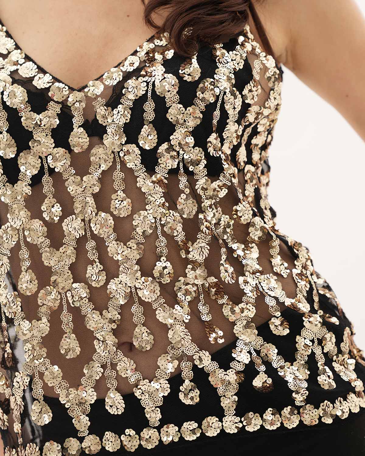 Top Decorato Lola - Oro