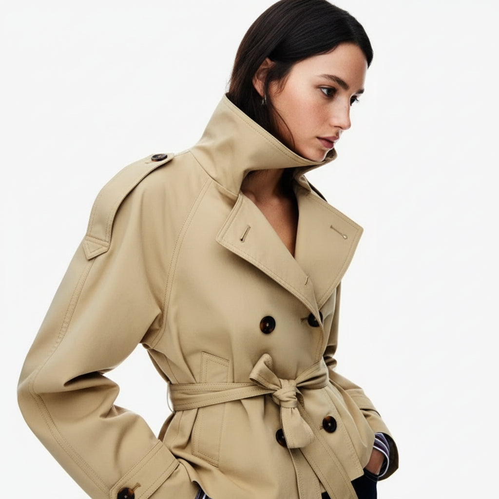Julie - Trench Coat with Buttons