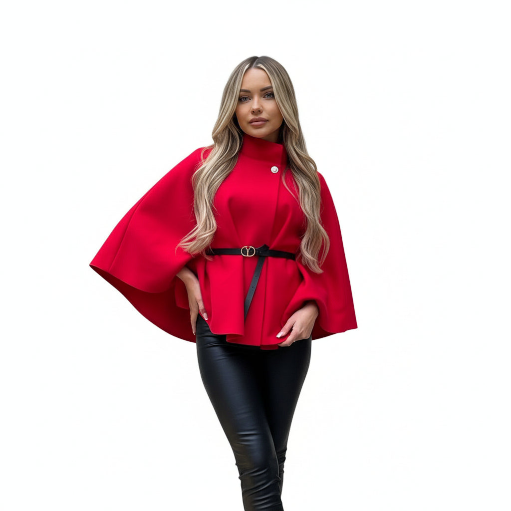 Camille - Waist Tie Poncho