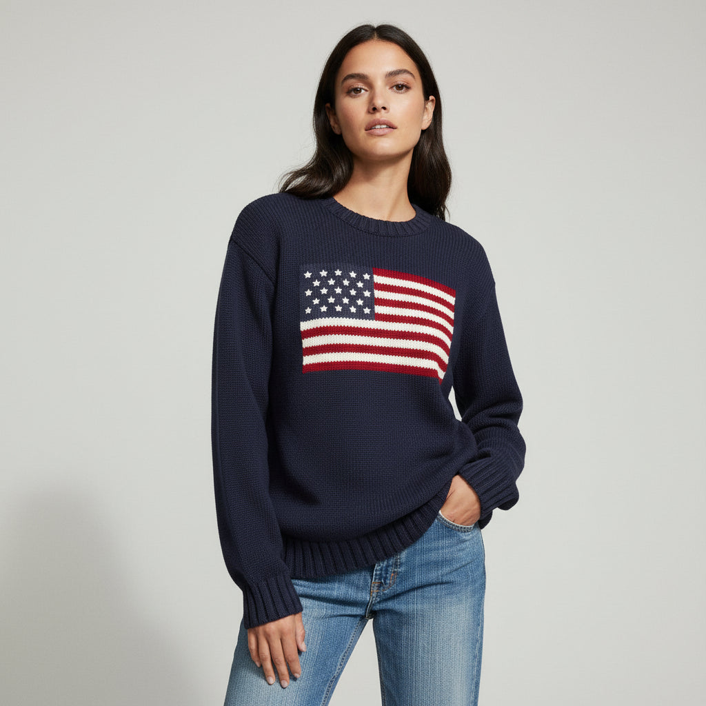 Sofie | American Flag Sweater