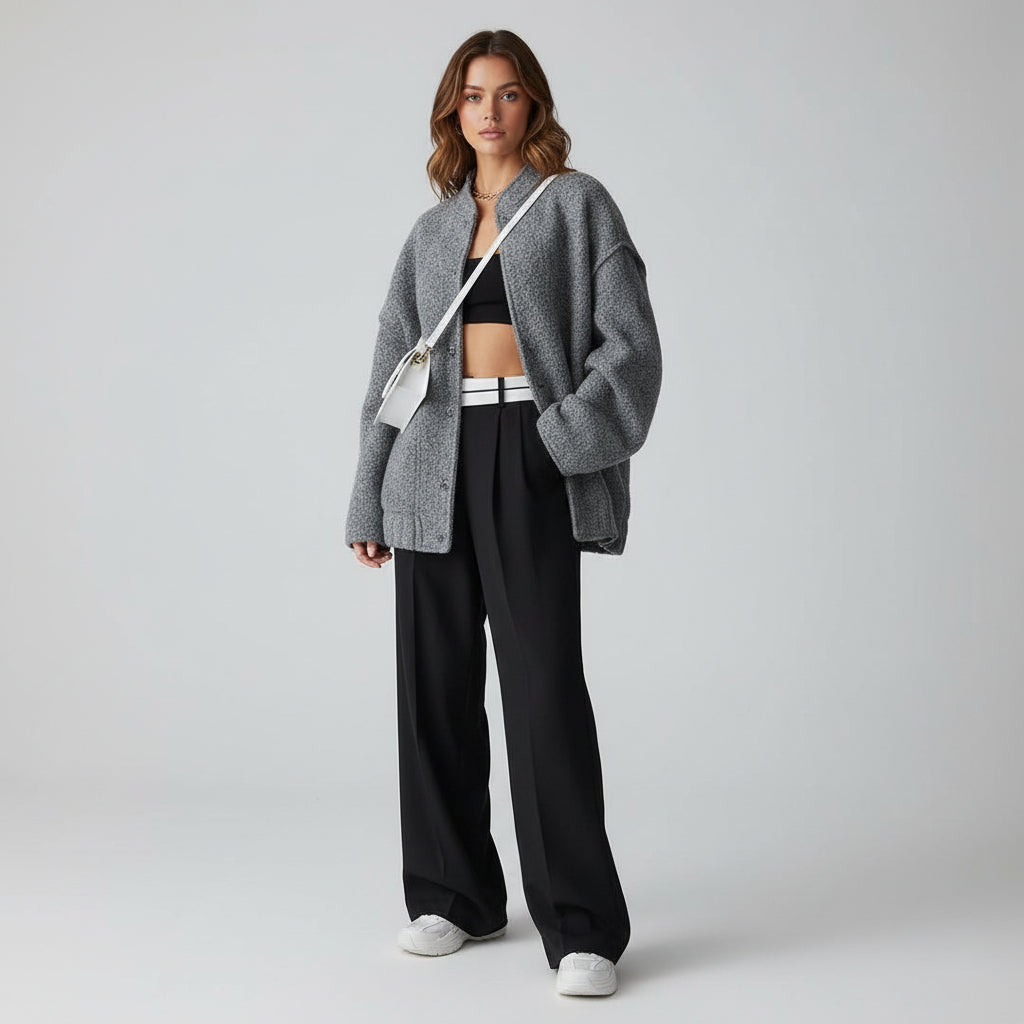 Nola | Oversized Bomber Jacket