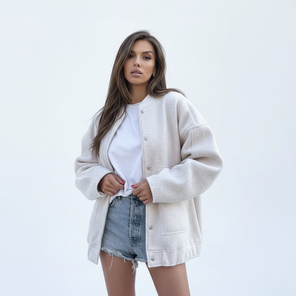 Nola | Oversized Bomber Jacket