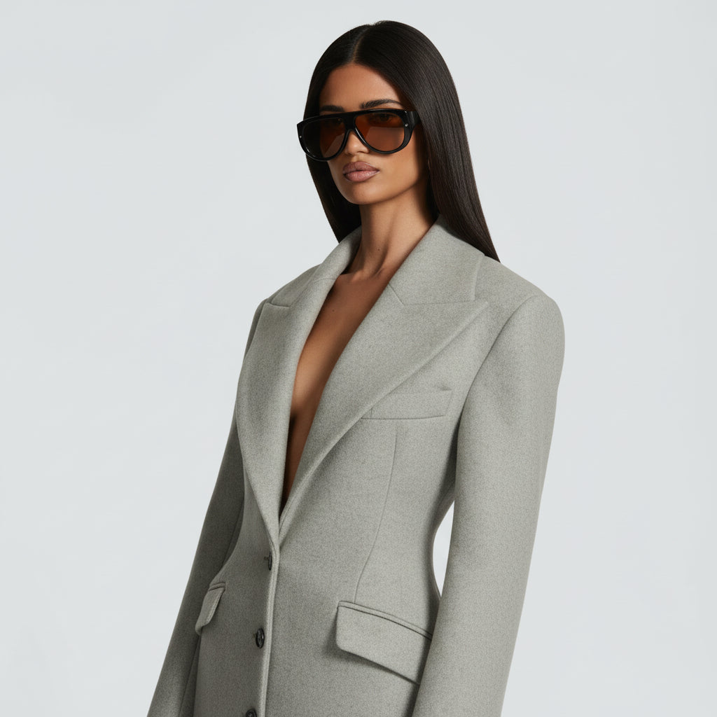 Ursula Coat - Light Grey