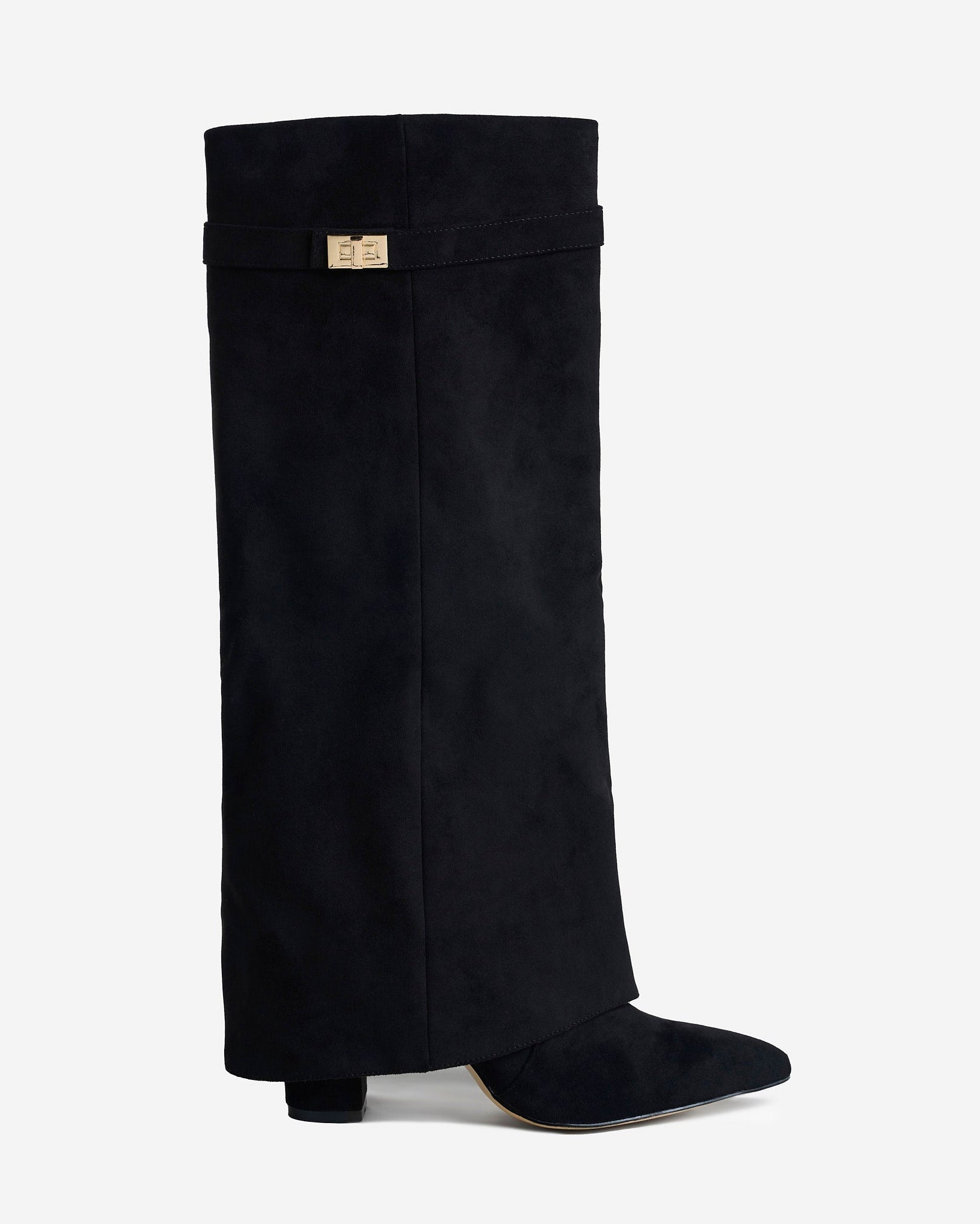 Knee-High Suede Lavista Boots - Black