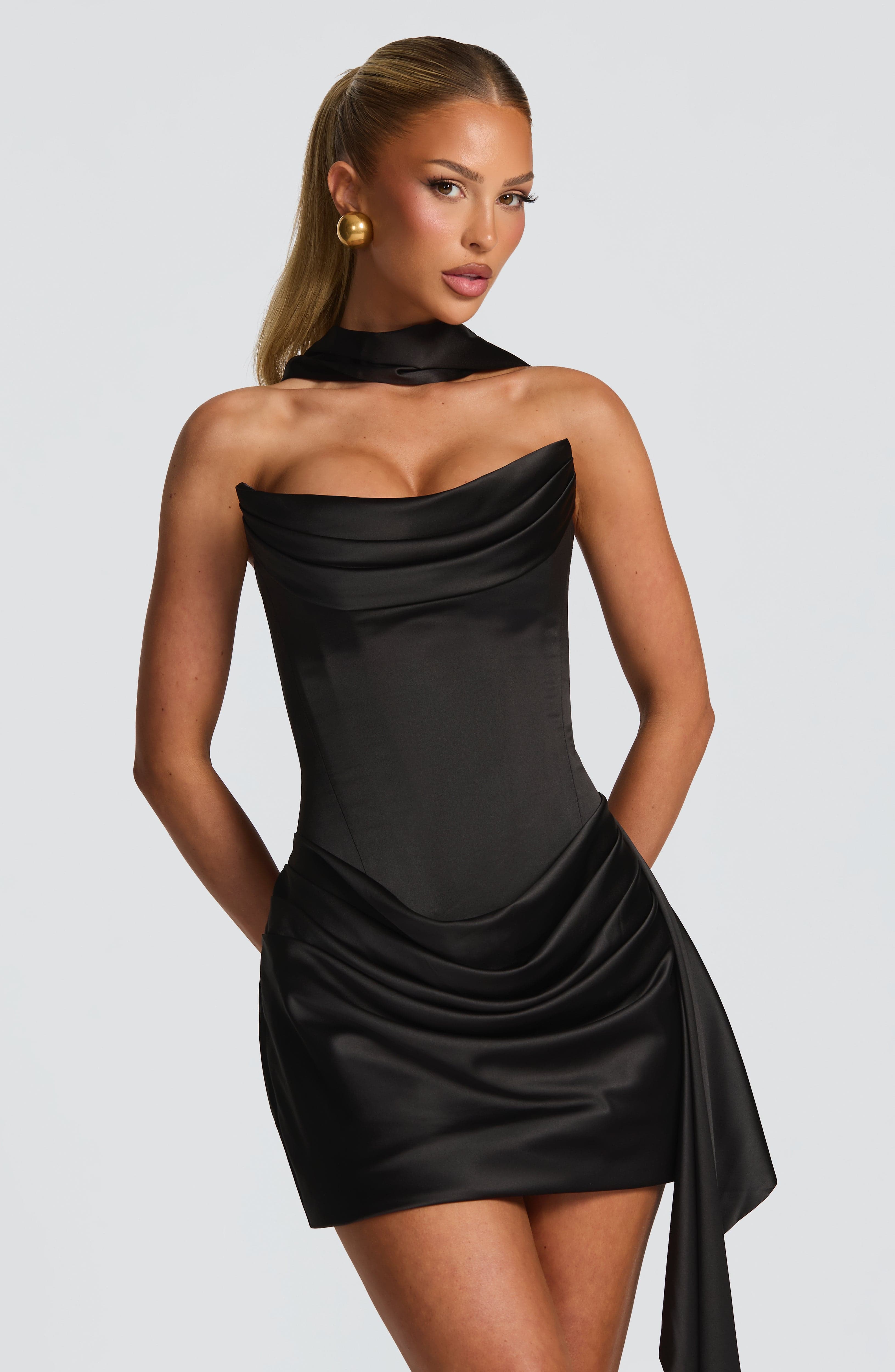 Mona Mini Dress - Nero