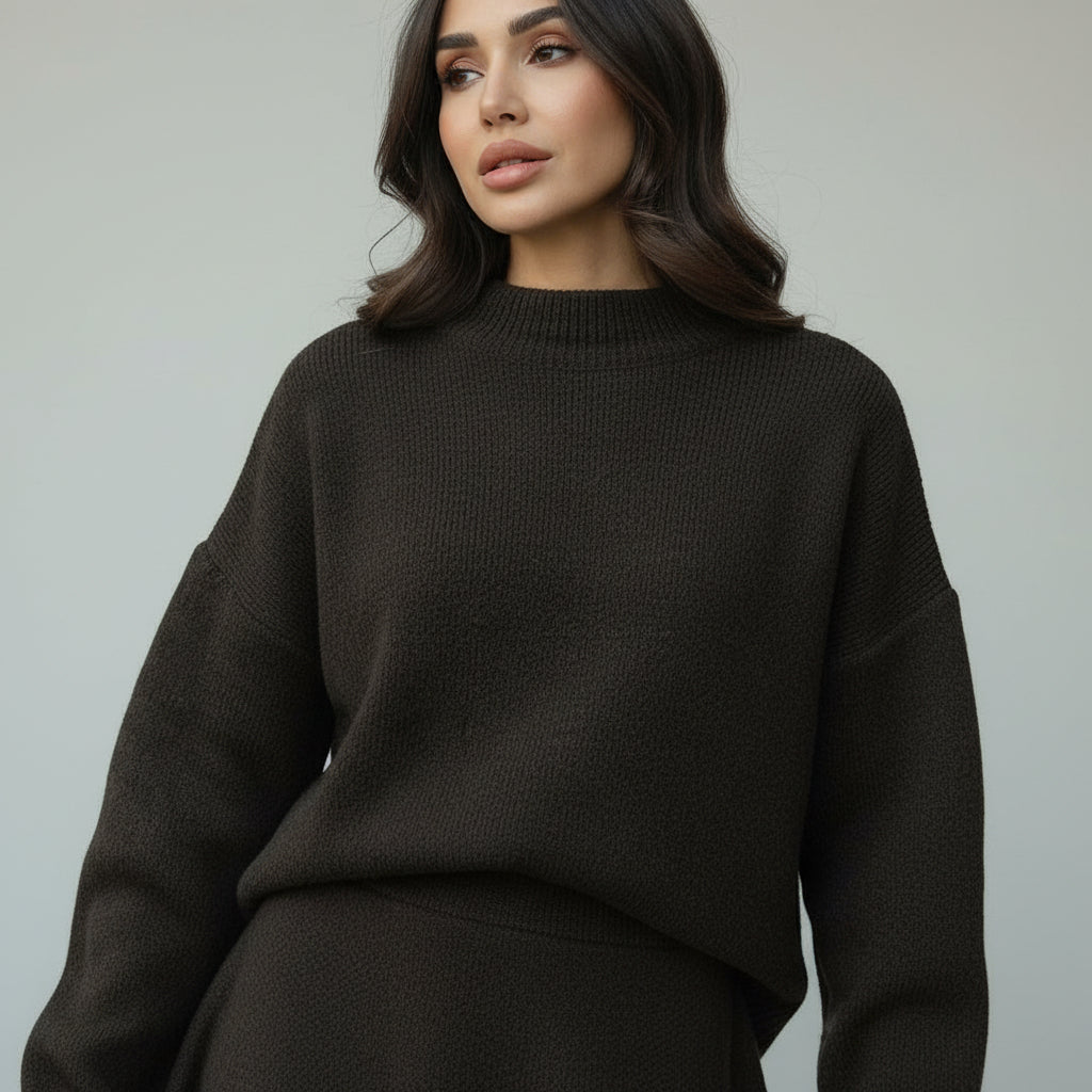 Nathalie - Completo autunnale in maglia calda