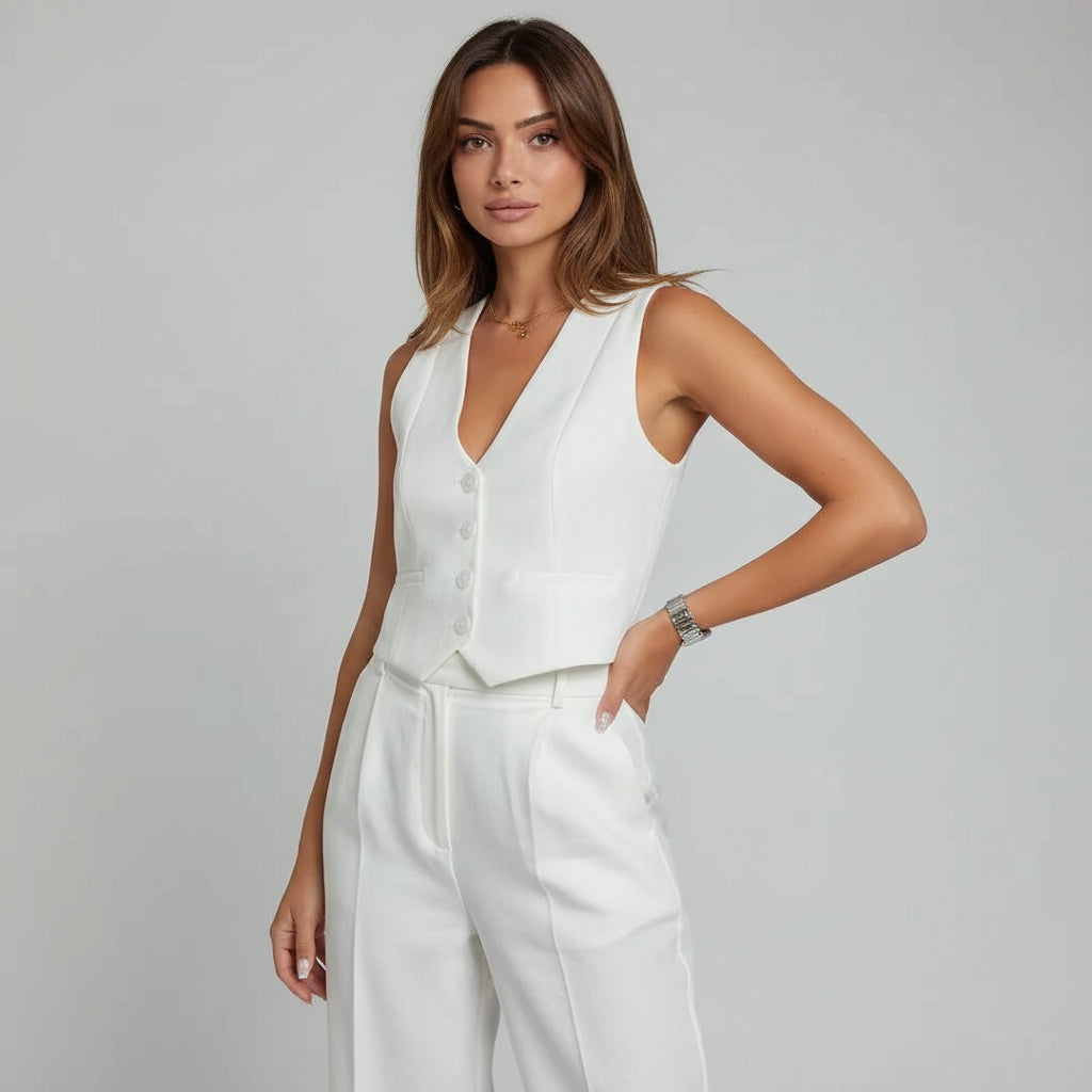 Viola | Short Gilet Top