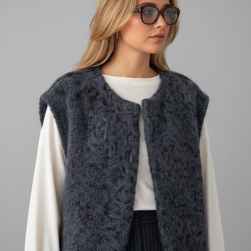 Ava | Gilet in Mohair Lussuoso