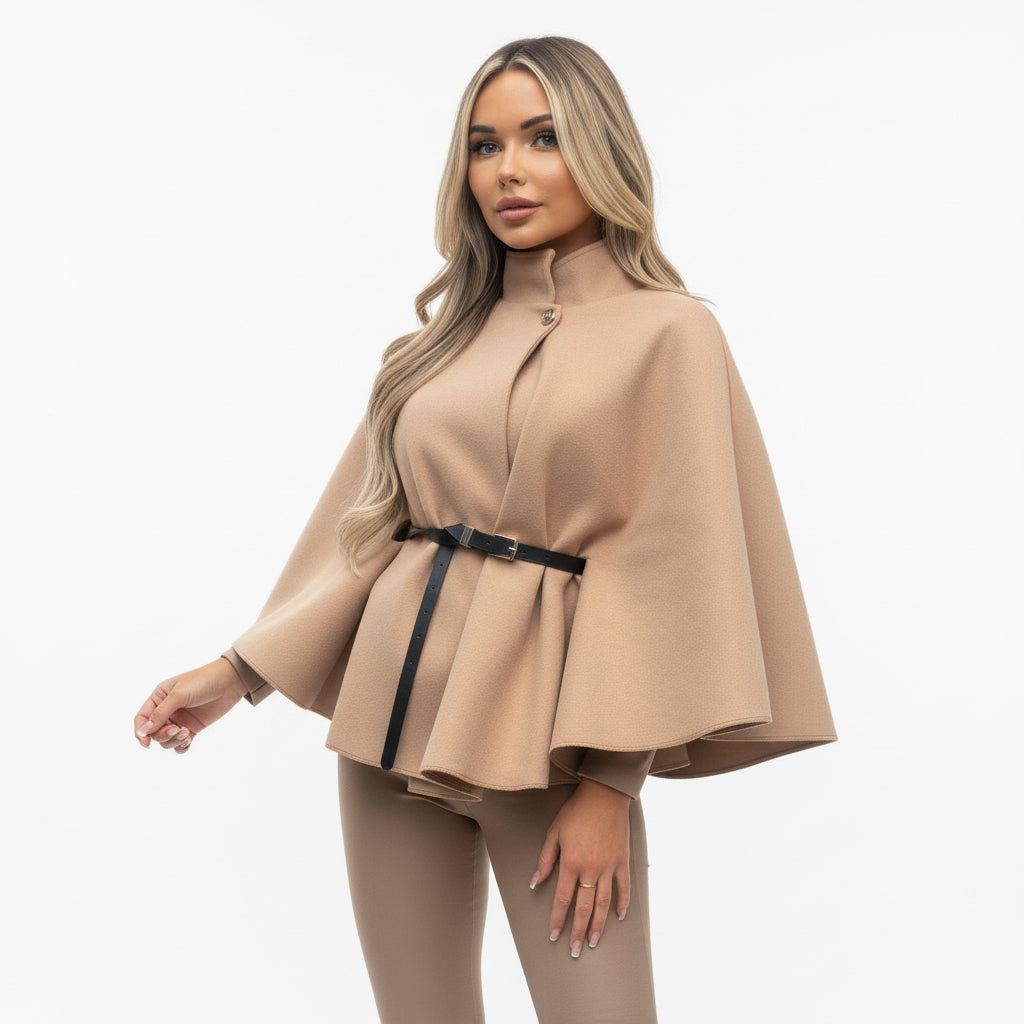 Camille - Waist Tie Poncho
