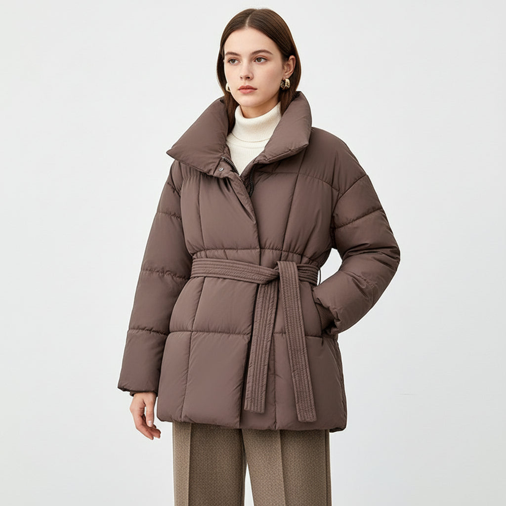 Asia - Belted Puffer Jacket