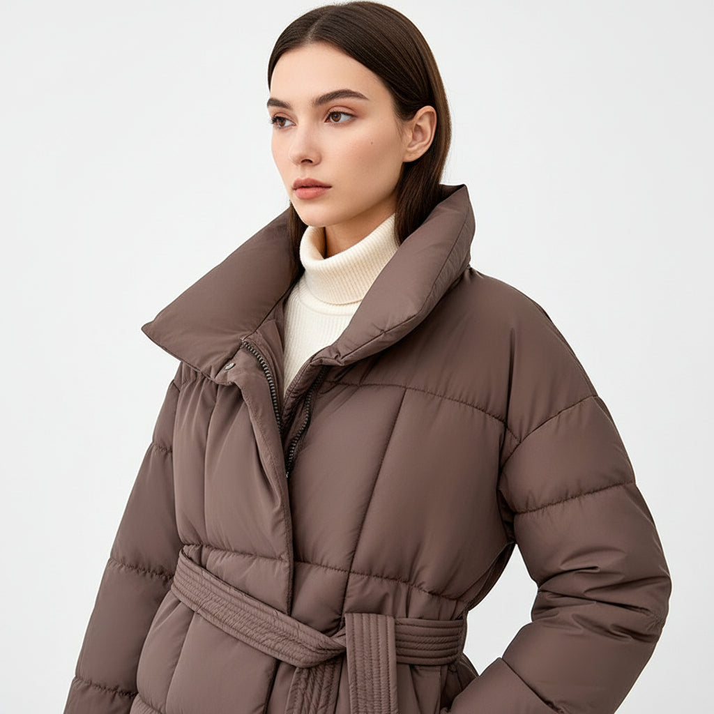 Asia - Belted Puffer Jacket