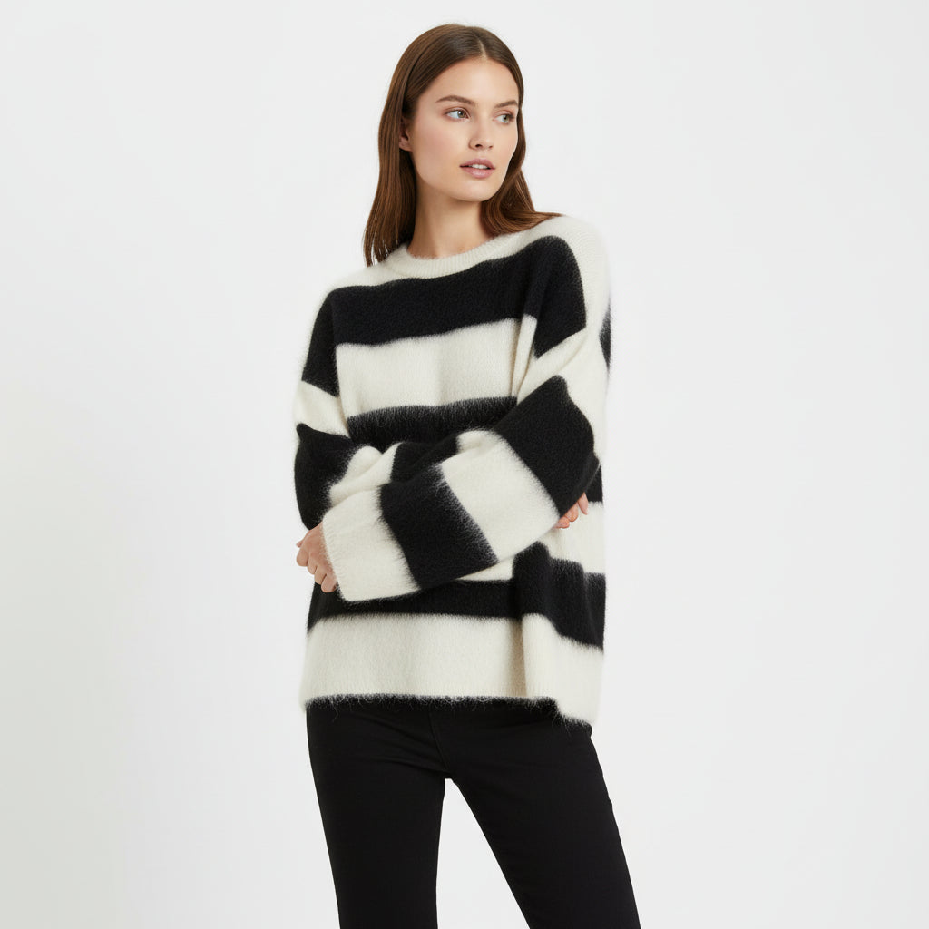 Lila | Mohair High Neck Jumper