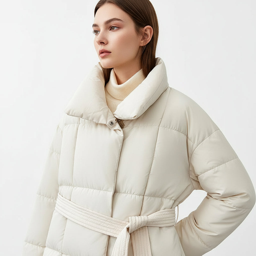 Asia - Belted Puffer Jacket