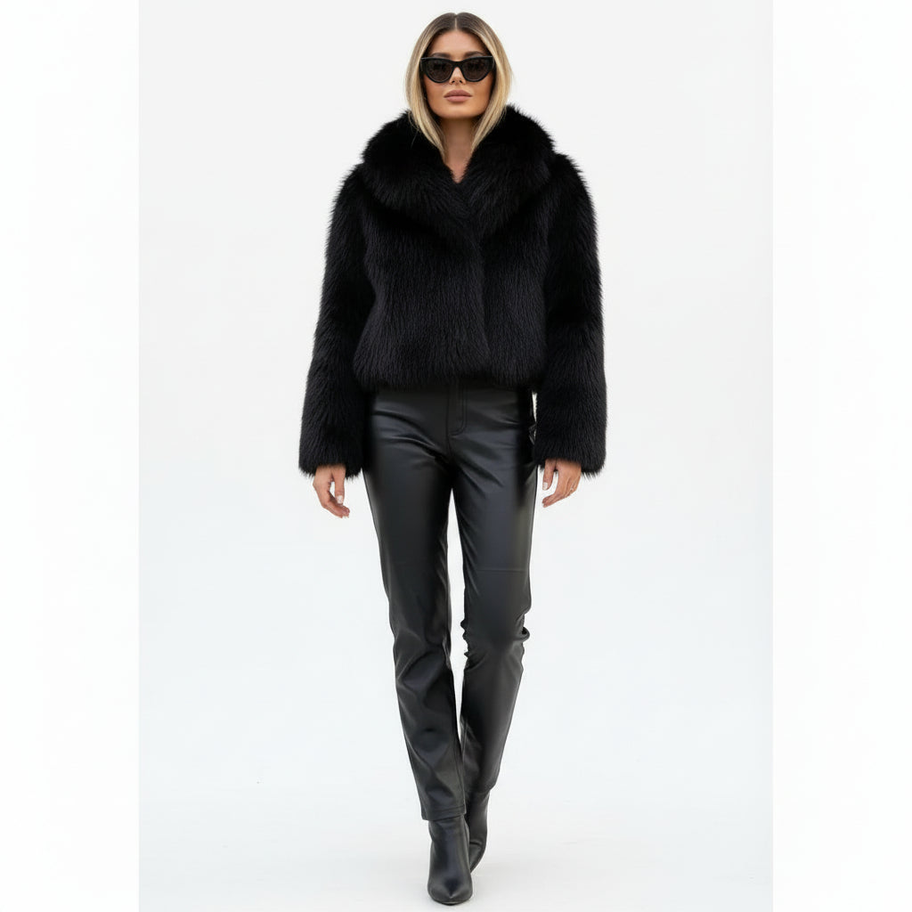 Ebba – Elegant Vegan Fur Jacket