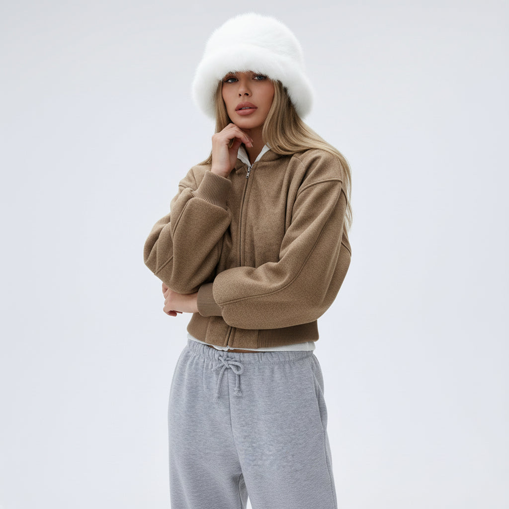 Cropped Wool Jacket Aria