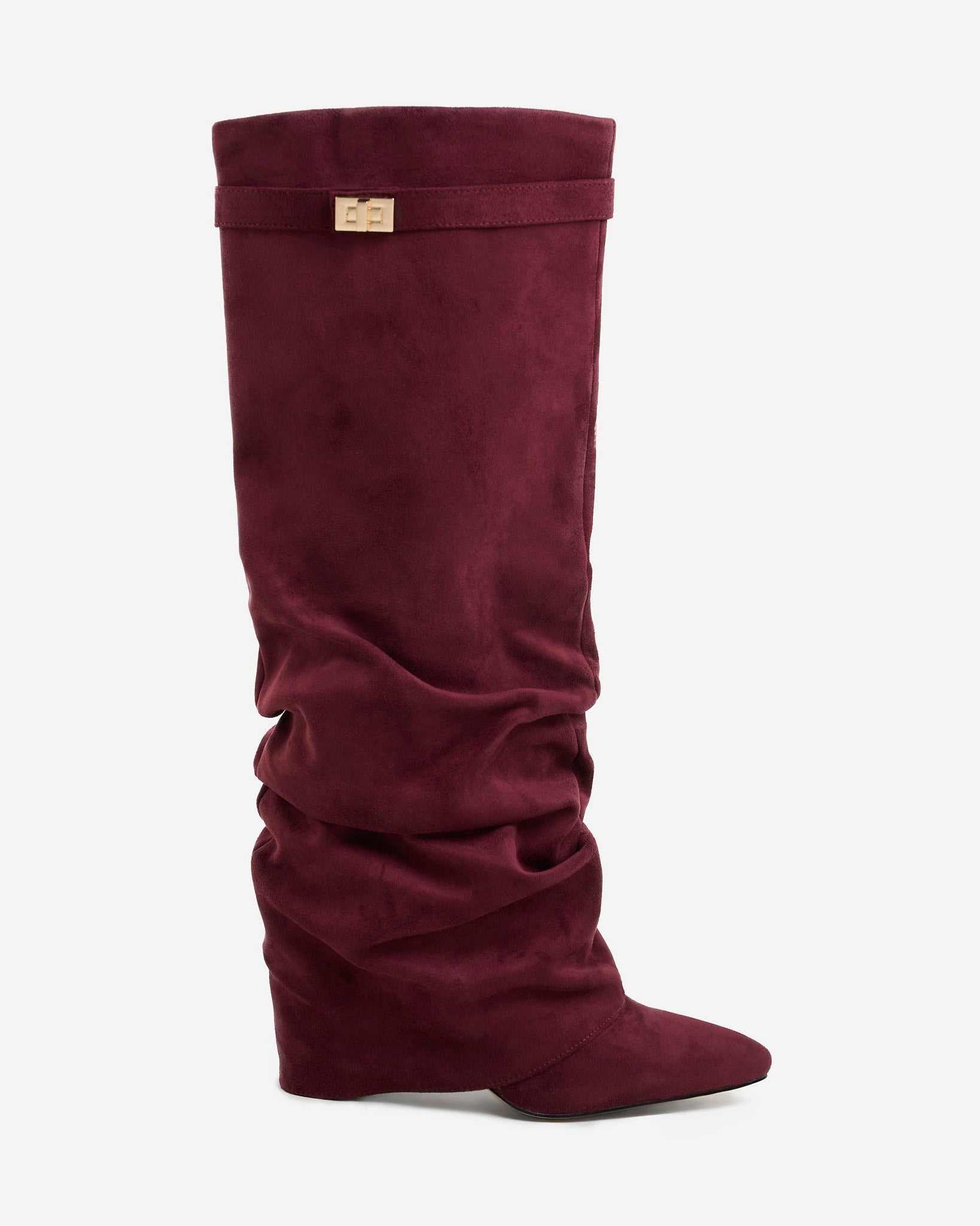 Lavista High Suede Boots - Burgundy