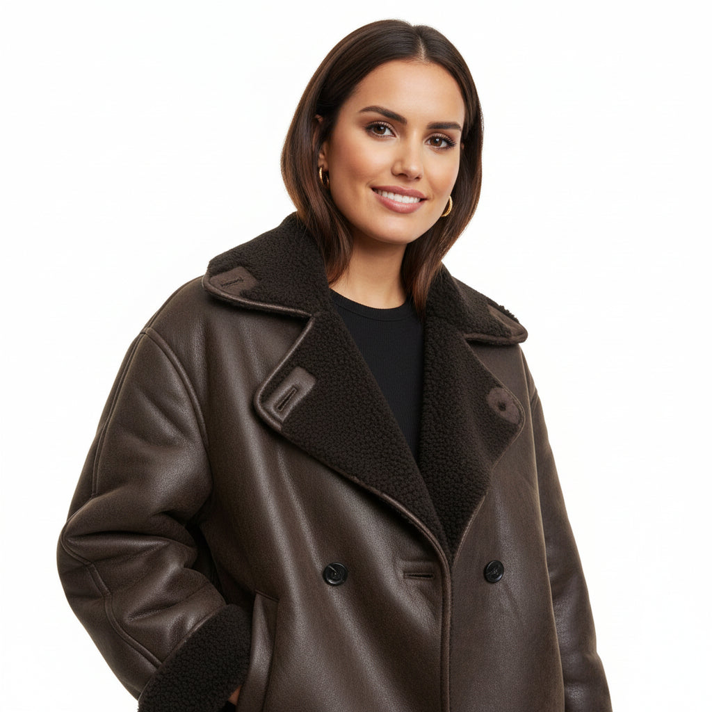 Amy - Brown Leather Jacket