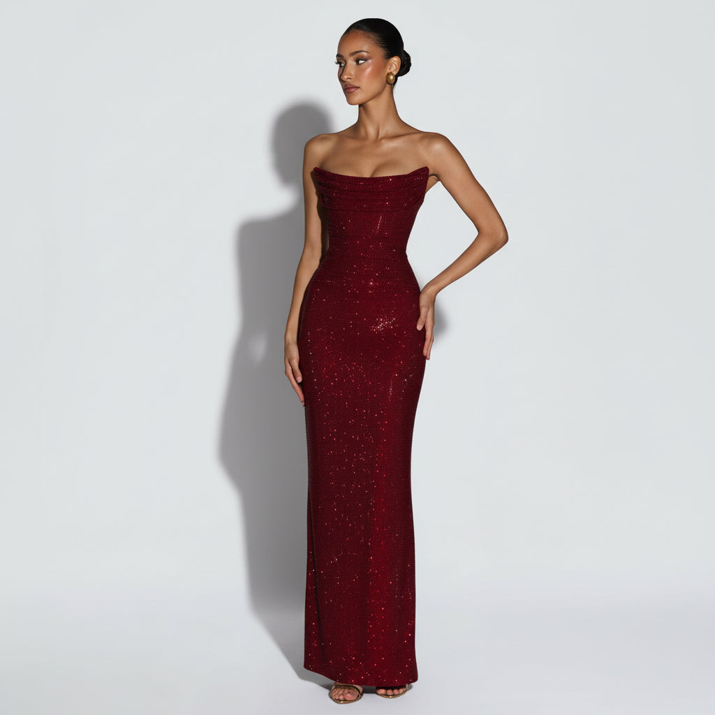 Isabella | Abito Maxi Brillante