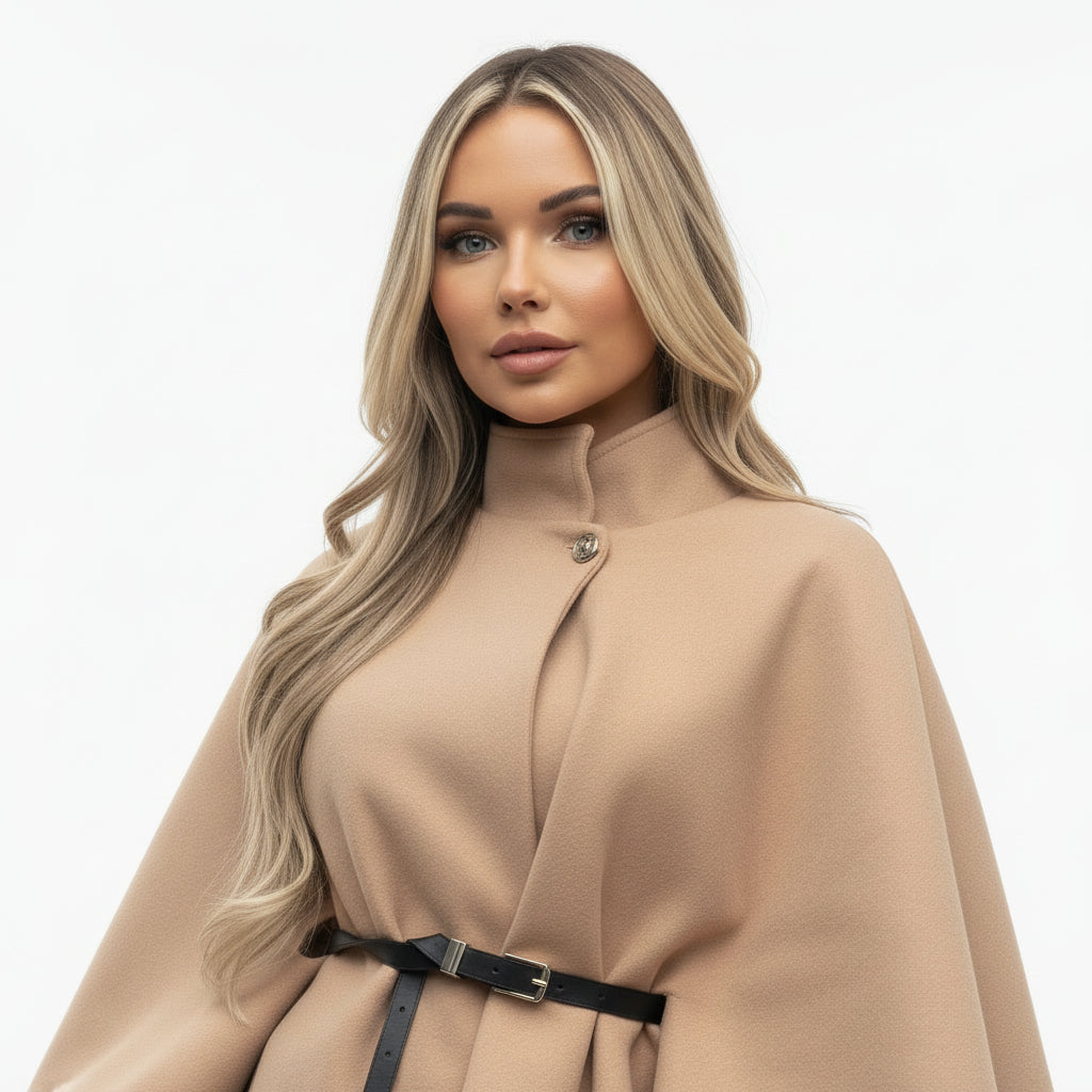 Camille - Waist Tie Poncho