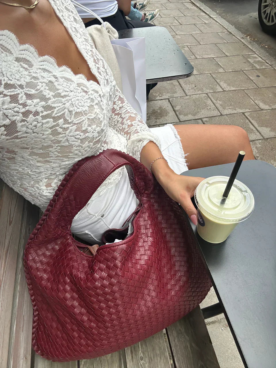 Jade – Luxury Woven Handbag