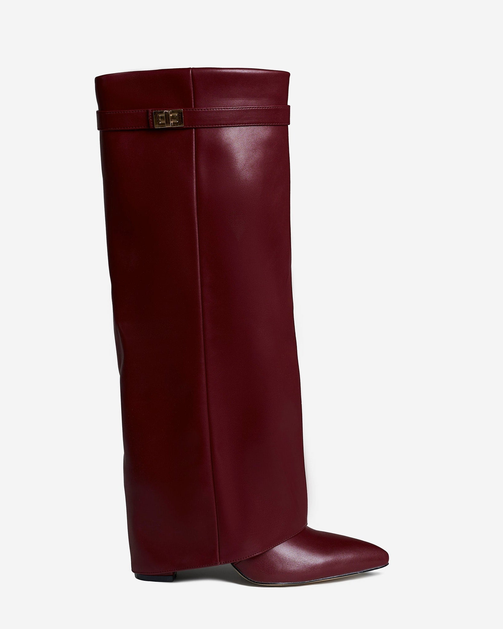 High Leather Boots Lavista - Burgundy