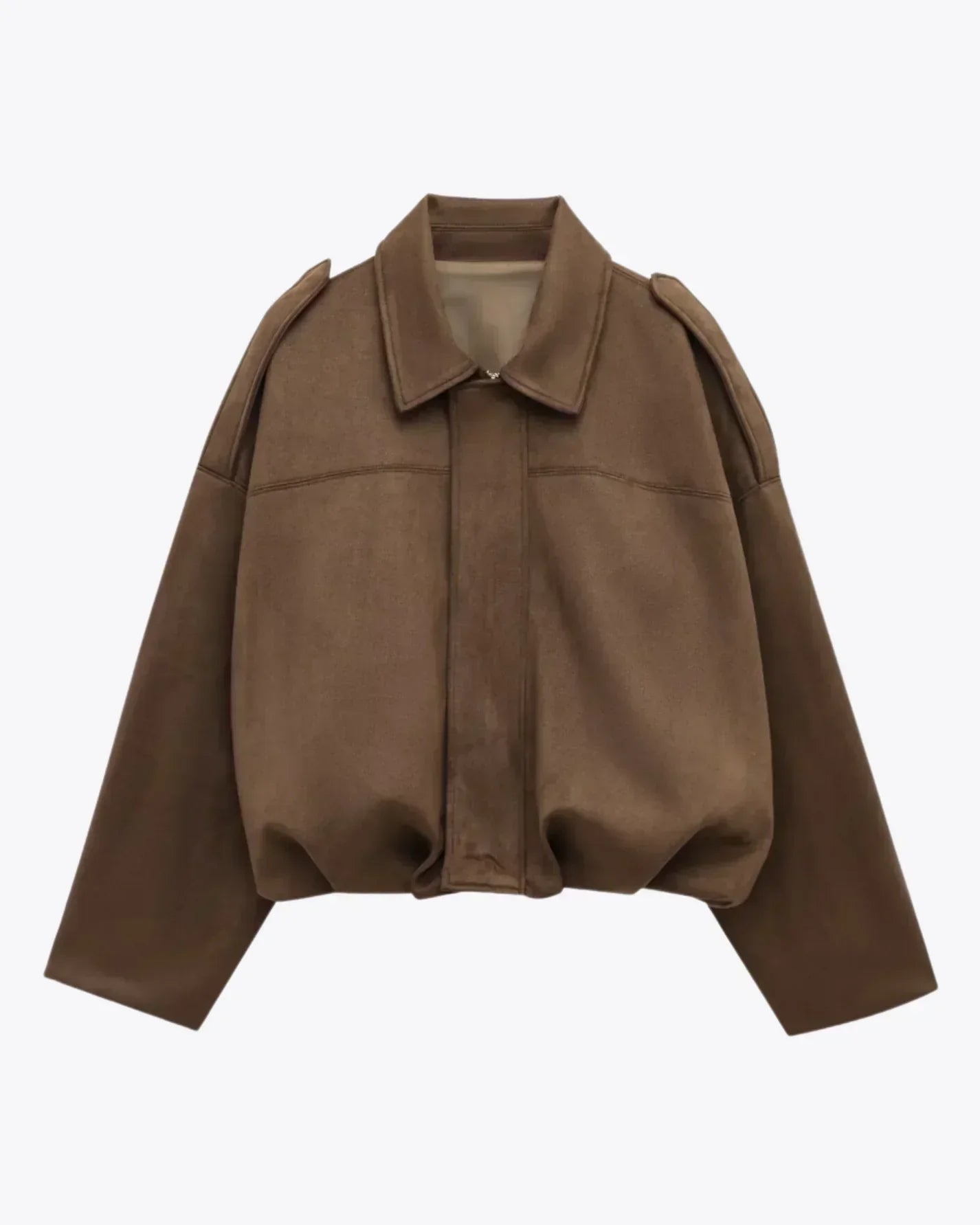Fabiane | Oversized Suede Jacket for Women – Warm & Elegant
