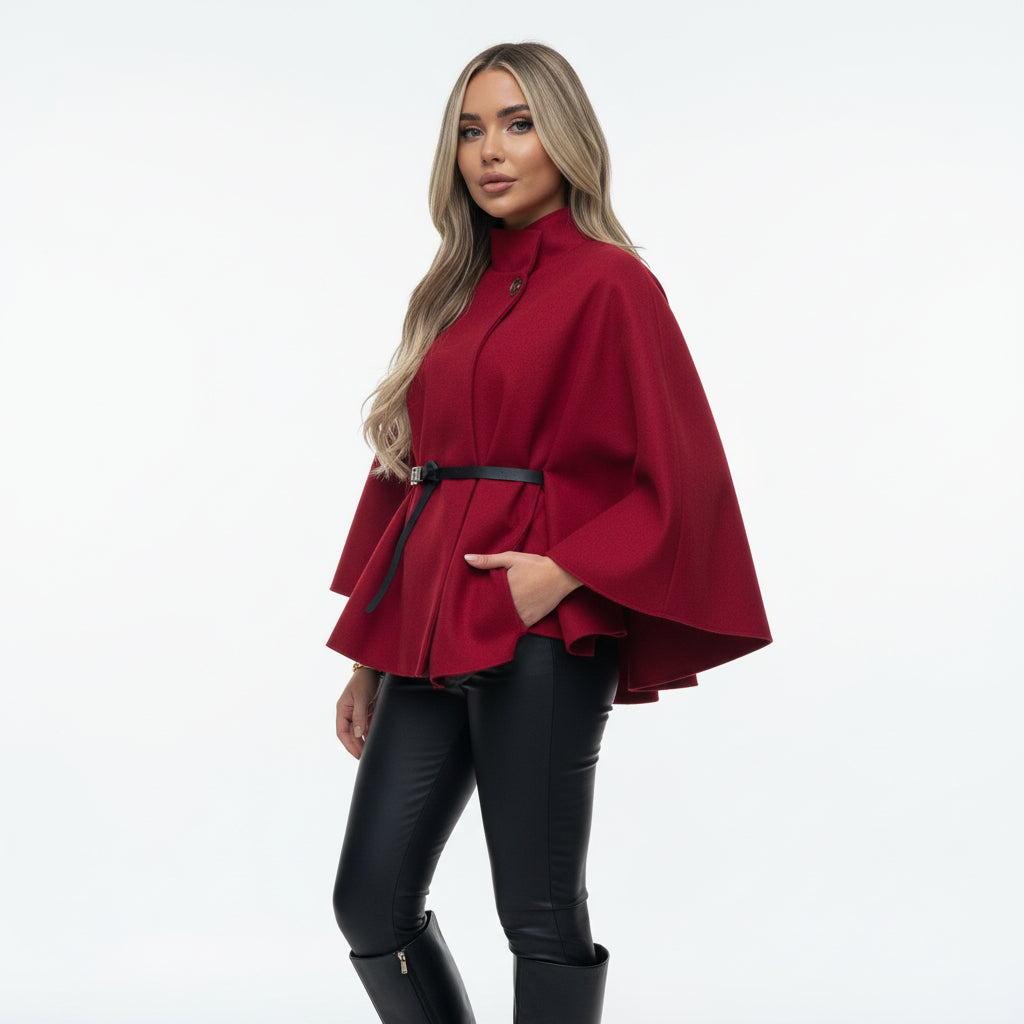 Camille - Waist Tie Poncho