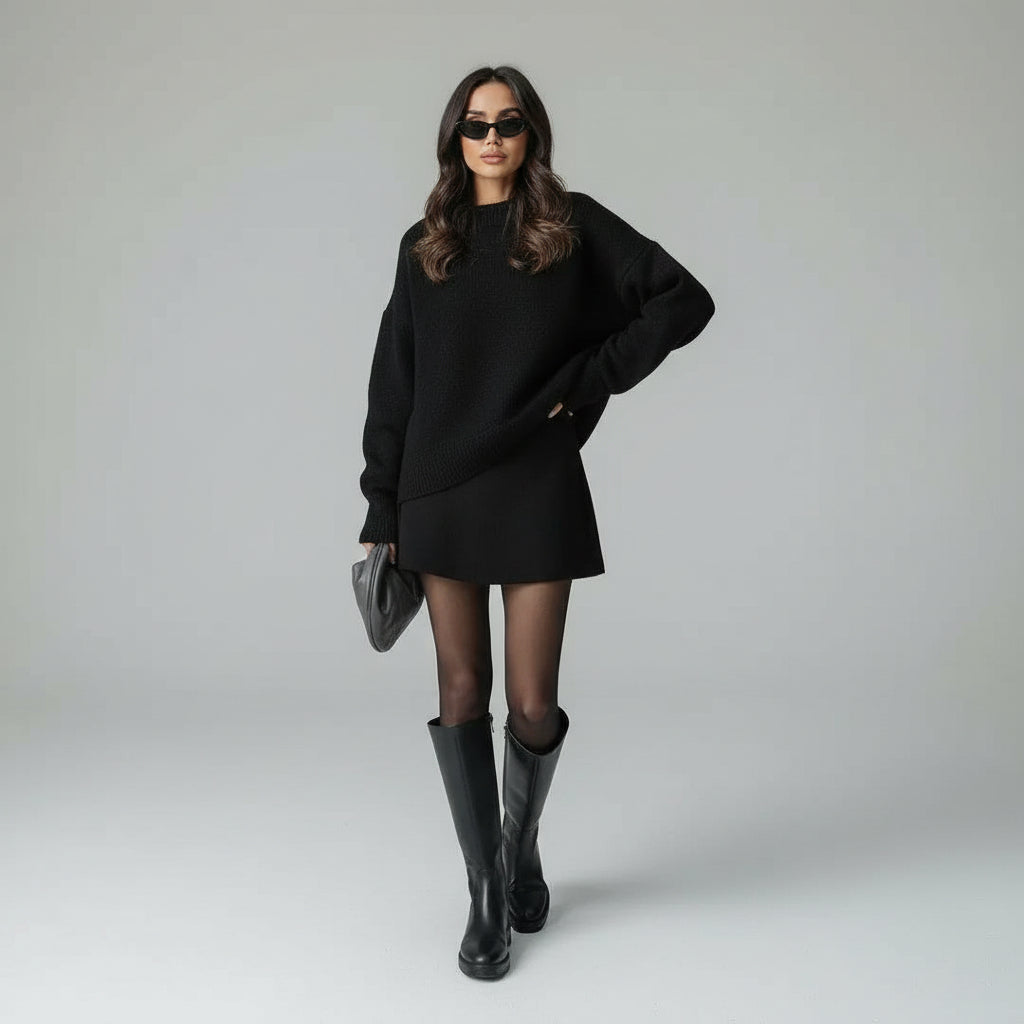 Nathalie - Completo autunnale in maglia calda