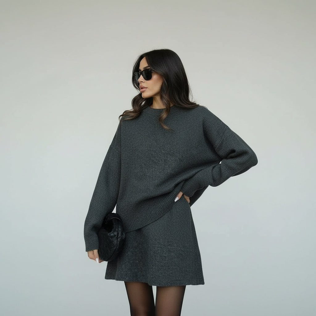 Nathalie - Completo autunnale in maglia calda